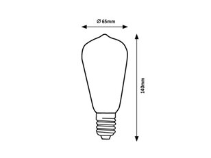 Světelný zdroj Filament LED, E27 ST65, 10W, 1230lm, 4000K RABALUX 79154