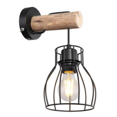 Nástěnné svítidlo MINA černá 1xE27, max. 40W 230V GLOBO 15326NW
