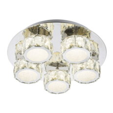 Stropní svítidlo AMUR chrom LED 40W 230V, 2800lm, 4000K GLOBO 49350D4