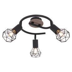 Stropní svítidlo XARA I černá 3xE14, max. 40W 230V GLOBO 54802S-3H