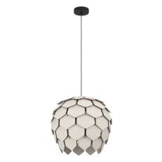 Závěsné svítidlo MATTANZA E27 černá/šedá 1X40W EGLO 900847
