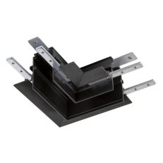 L-spojka, 48 V TRACK, pro montážní lištu hlub., vlevo, černá SLV 1006587