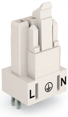 Zásuvka na desky plošných spojů rovné provedení 3pól. bílá WAGO 890-823