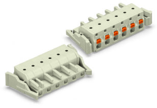 Pružinová svorka Push-in CAGE CLAMP sv.šedá 2,5mm2 8pól. WAGO 2721-208/037-000