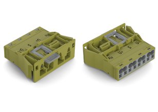 Zástrčka Snap-In 4pól. Kód. B světle zelená WAGO 770-774/071-000