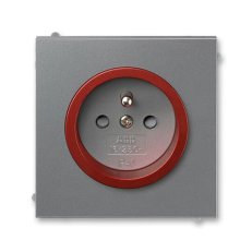 ABB NEO TECH Zásuvka s ochr. kolíkem ocelová/teracotta 5519M-A02357 71