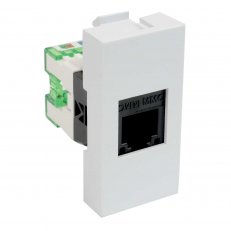 Zásuvka datová 44x22,5 s konektorem RJ12 Kopos QD 45X22.5-RJ-12_HB bílá