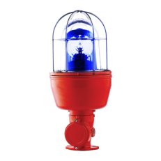 Maják rotační EX 080 RA H 12 V, DC, IP66, modrá, červená, halogen SIRENA 96021