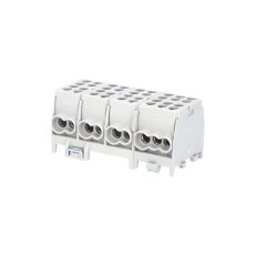 Svorkovnice rozbočovací HLAK 25 4/10 GR-S 100A 4pól. AL/CU IP20 4xŠ na DIN