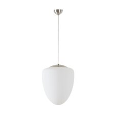 Závěsné LED svítidlo se skleněným stínidlem OSMONT ASTRA S 27W IP40 3K nerez