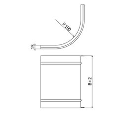 Víko kolena stoupajícího LINEAR+  VKSL-1B 200 ''SZ'' ARKYS ARB-14790106