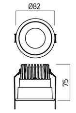 XCLUB REC. SPOT 1x11/15W 500/700mA 2-22/