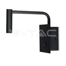 3W LED Hotel Side Light With Switch & USB Port Black 3000K VT-2943 SKU211487