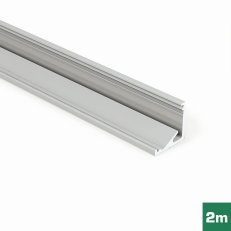 FKU66-2M-EL AL profil FKU66 E pro LED, bez plexi, 2m, elox FK TECHNICS 4738774
