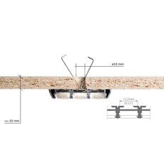 Pružina KLUŚ TR pro uchycení LED hliníkového profilu, C24502N00