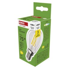 LED žárovka Filament Mini Globe E14 7 W (75W) 1055 lm neutrální EMOS ZF1D53