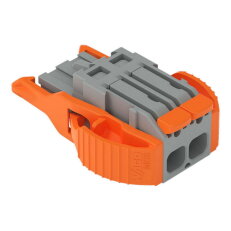 1vodičová pružinová svorkovnice, Páčka, Push-in CAGE CLAMP, Šedá