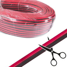 2-žilový plochý PVC kabel AWG 18/0,85 mm