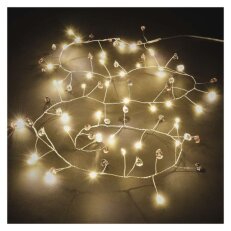 LED girlanda kamínky, 1,2 m, 3x AA, vnitřní, teplá bílá, časovač EMOS DCGW16