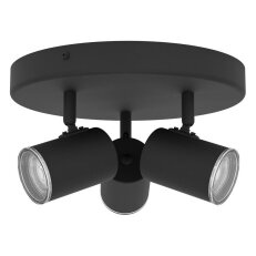 Stropní bodové svítidlo CONSUMA 1 GU10 15W IP44 černá EGLO 901965