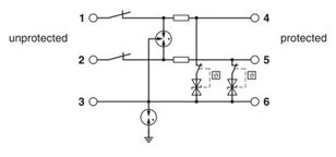 Svodič přepětí TTC-6P-2X1-F-M-24DC-PT-I PHOENIX CONTACT 2906794