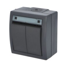 ATLAS 2K IP55 Spínač sériový č.5, antracitový FAMATEL 19076-09