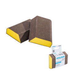 Brusná houba tuhá zkosená 100x70x25 mm, zr. 120 XTLINE XTB30120