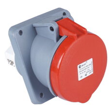 Vestavná zásuvka 5x63A/IP44, úhlová, 100x107 TP ELECTRIC 563-6-ZS