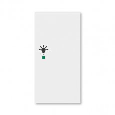 ABB Levit Kryt 2násobný pravý symbol osvětlení bílá 6220H-A02201 03