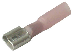 Objímka plochá se smršťovací bužírkou, průřez 0,5-1,5mm2/6,3x0,8mm OPPS 1,5-68