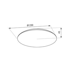 LED stropní svítidlo ORO TURI LED 12W CCT IP44 LED-POL ORO33479