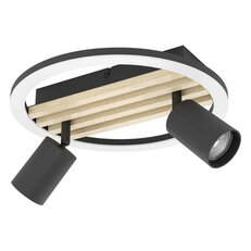 DL/LED GU10X2 SW/HOLZ 300 CEMBRANO