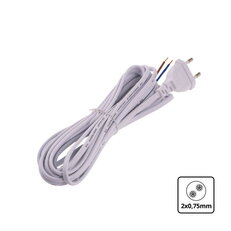 5m 2x0,75mm W5M2075 bílá flexo šňůra
