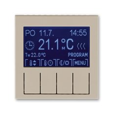 Termostat pokojový programovatelný 3292H-A10301 18 macchiato/bílá Levit ABB