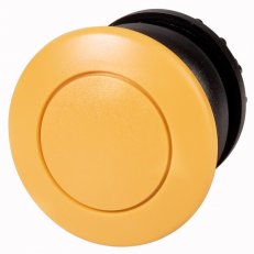 Eaton M22S-DP-Y Tlačítko hřibové, bez aret, černý, štítek žlutá, hřib žlutá