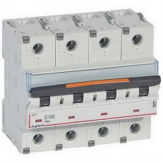 DX3 JISTIČ, 4 PÓLOVÝ, CHAR. D,100A 25KA LEGRAND 409854