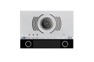 Kryt audio/video modulu se 2 tlačítky (1 jmenovka), DDA, černý URMET 1168/142