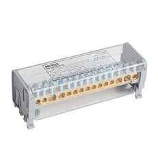 Distribuční blok MOBLOCK MAB 125A-15 (2 pól) 2x35+2x25+11x6mm2 MOREK MAB2126A18