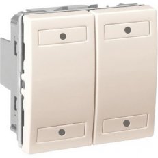 KNX Unica multifunkční tlačítko 2-nás., marfil SCHNEIDER MGU3.531.25