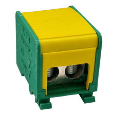 Distribuční blok DTB 2x50/3x16 žluto-zelený ELEKTRO BEČOV U250DK24