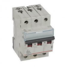 TX3 JISTIČ, 3 PÓLOVÝ, CHAR. B, 63A 6000A LEGRAND 403408