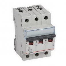 TX3 JISTIČ, 3 PÓLOVÝ, CHAR. D, 20A 6000A LEGRAND 403756