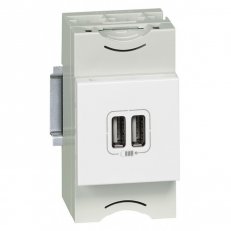 MOSN 2XUSB NABÍJEČKA 2,4A BÍLÁ LEGRAND 077594