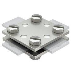 OBO 256 A-DIN 30 VA Křížová spojka bez mezikusu 30mm Nerez ocel