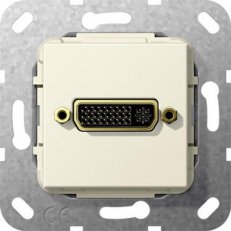 DVI (24+5) Krátký kabel vložka krémově bílá GIRA 564501
