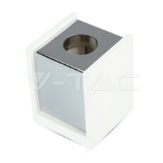 GU10 Fitting Gypsum Surface With Chrome Bottom Square, VT-860 V-TAC SKU3116