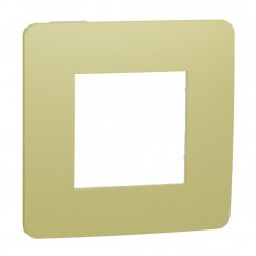 Krycí rámeček NOVÁ UNICA STUDIO COLOR jednonásobný, Light Green/Bílý