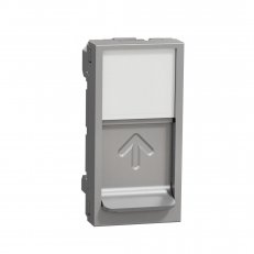 Centrální deska NOVÁ UNICA RJ45 Keystone 1M, Aluminium SCHNEIDER NU946030