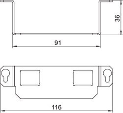 OBO 7407848 Montážní nosič MTGE2 2C