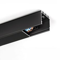 Difuzor KLUŚ MP-22 pro LED hliníkové profily černý 1m, C28261L07_1